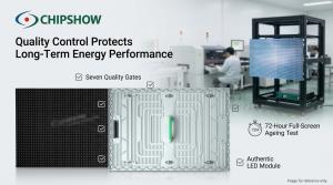 Chipshow Quality Control Protects Long Term Energy Performance