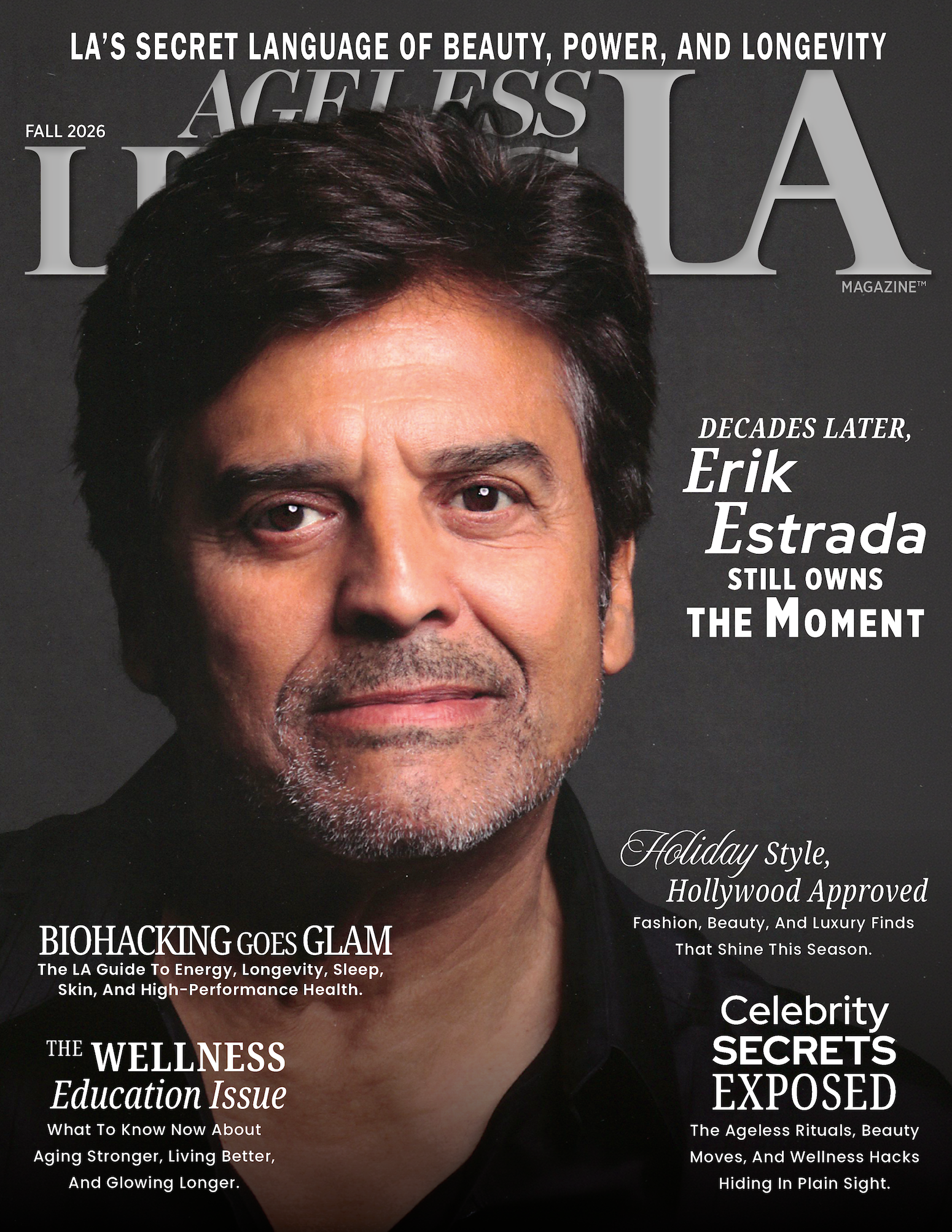 Hollywood Icon Erik Estrada Takes the Fall 2026 Cover of Ageless Living LA Magazine