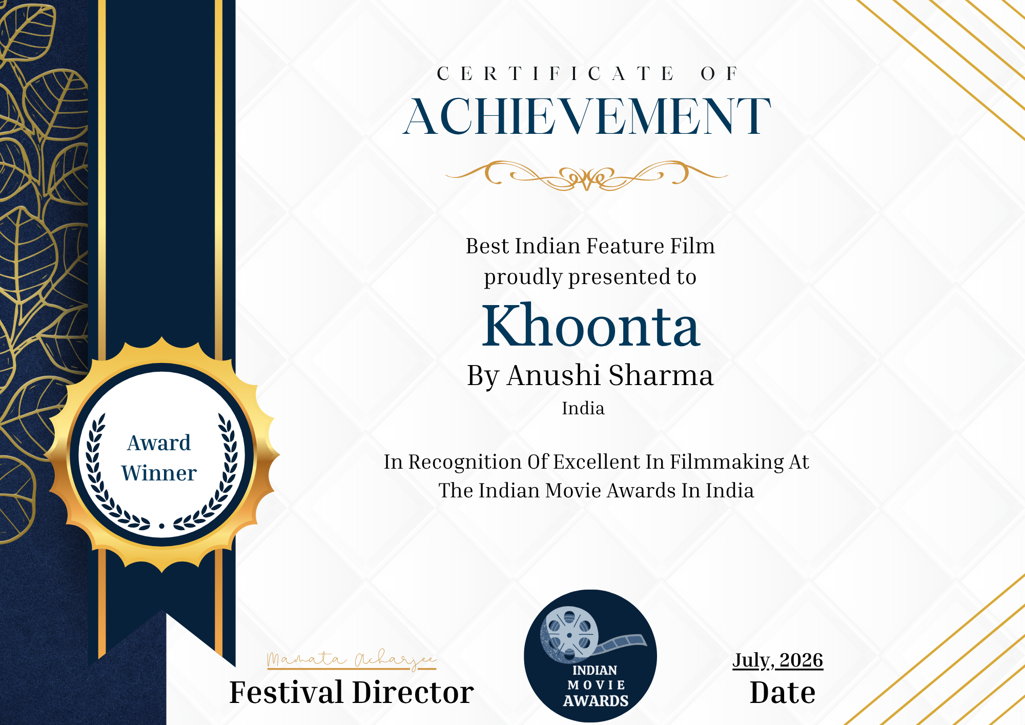 FROM CANNES TO LONDON TO KOLKATA: ‘KHOONTA’ CONTINUES ITS WINNING JOURNEY WITH BEST INDIAN FEATURE FILM AWARD