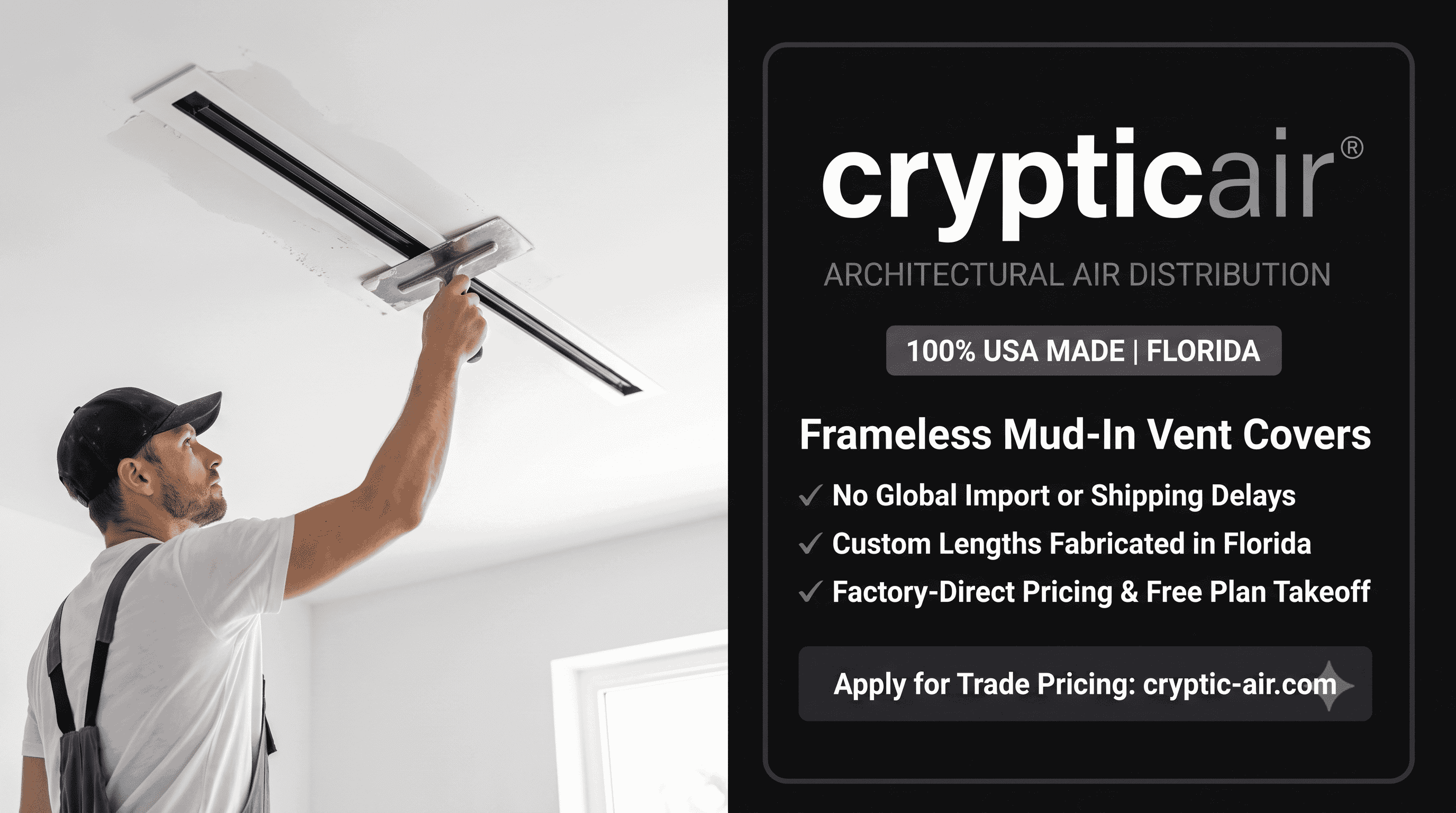 Cryptic Air Launches USA-Made Mud-In Vent Covers & Dedicated B2B Trade Portal