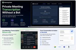 Meetings Brief private meeting transcription without a bot