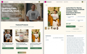 Stable Commerce created store front example