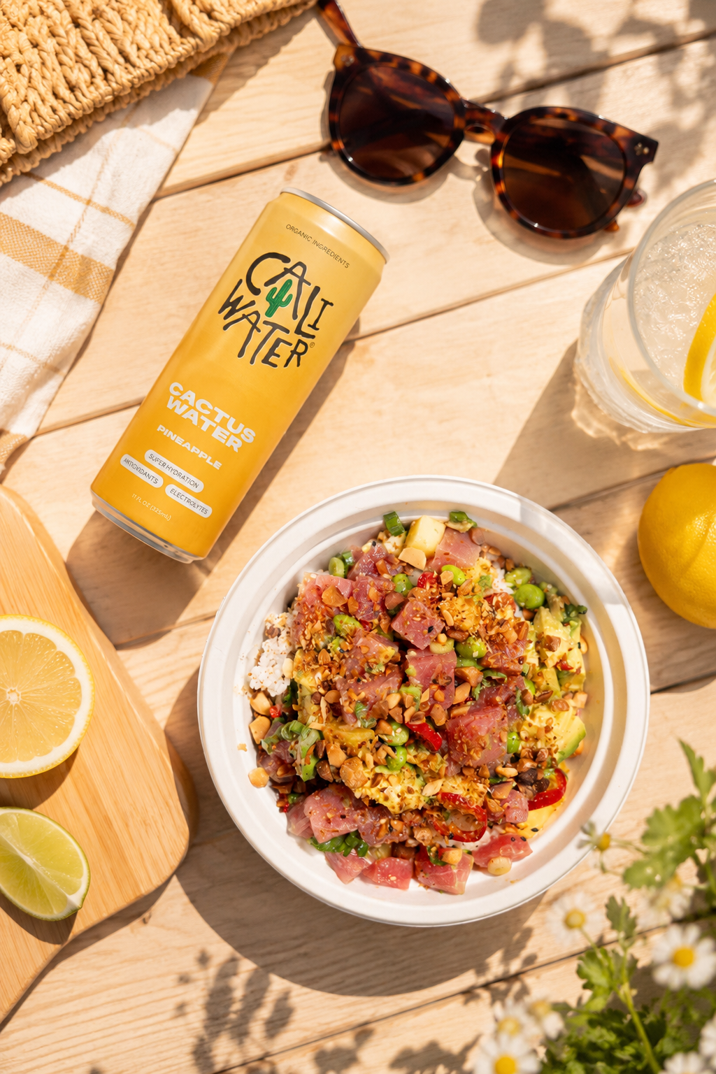 Caliwater’s Vanessa Hudgens & Oliver Trevena Bring the Taste of Summer to Sweetfin with The Cali Bowl