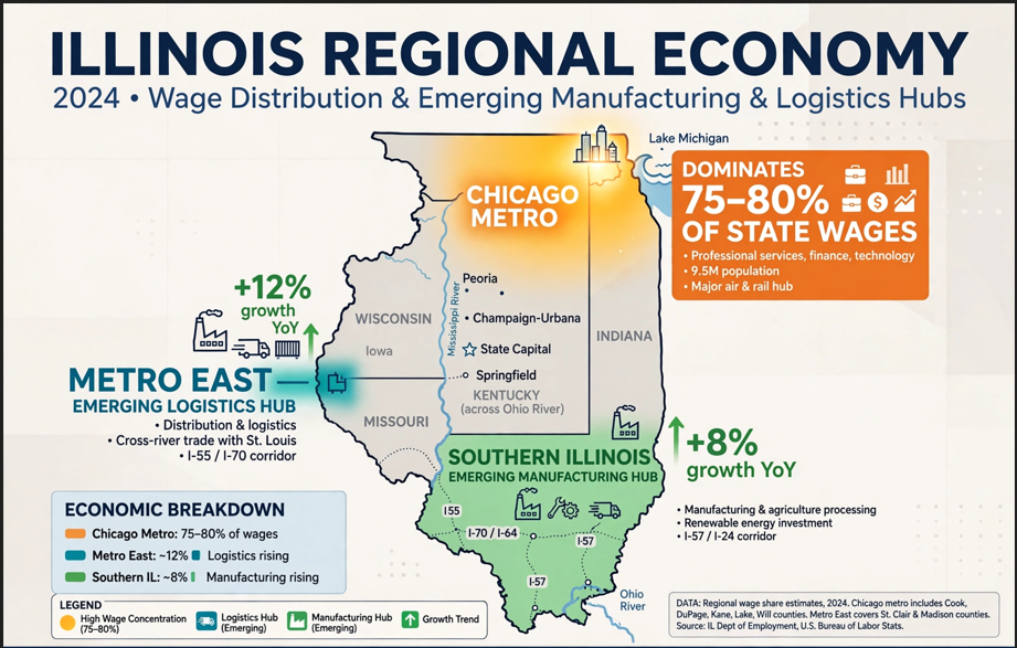Illinois Small Business Confidence Lags Despite $1.2 Trillion Economy