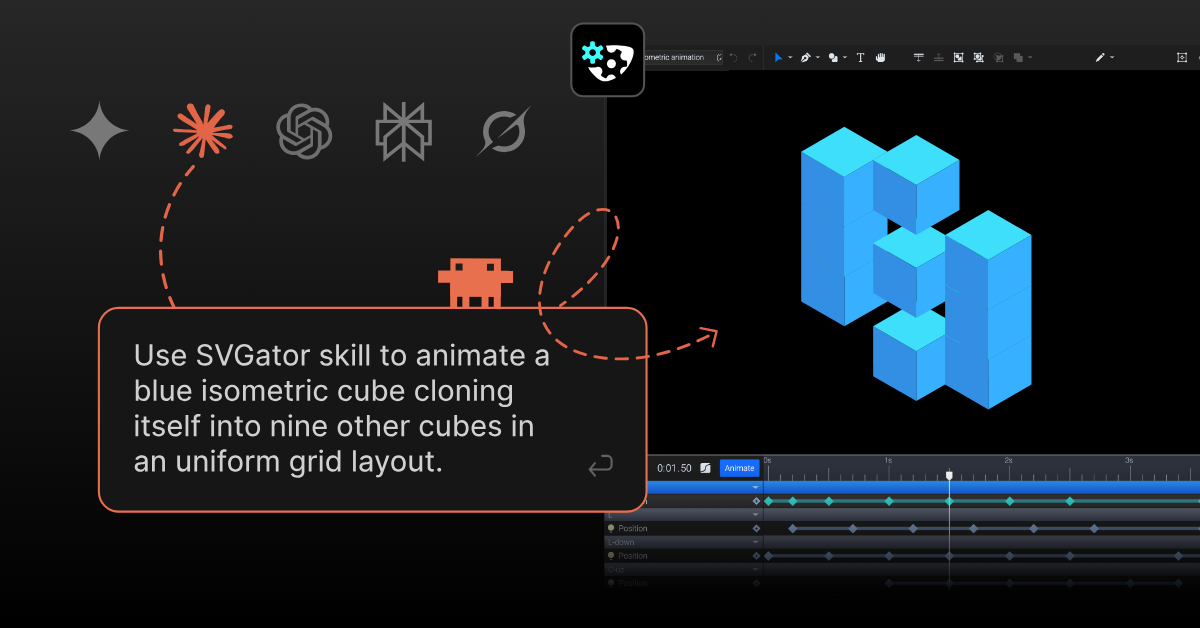 SVGator Launches AI Integration, Letting Designers Create, Edit, and Export Animations by Chatting