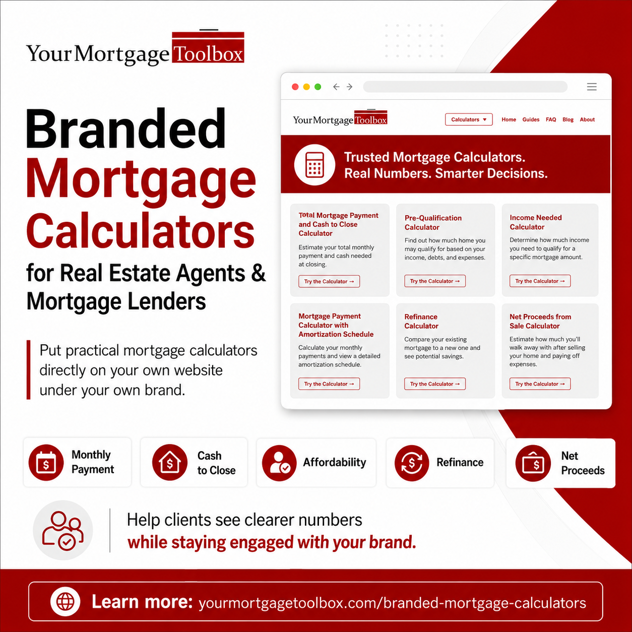 Your Mortgage Toolbox Launches Branded Website Mortgage Calculators for Agents and Lenders