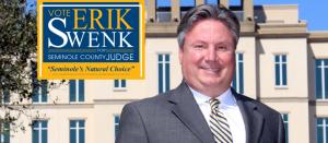 Erik Swenk, candidate for Seminole County Judge, Group 6, issued the following statement in response to a report released by the Florida Office of Inspector General Erik Swenk, Candidate for Seminole County Judge