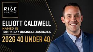 Elliott Caldwell, CEO and co-founder of The Rise Collective, has been named in the Tampa Bay Business Journal’s 2026 40 Under 40, recognizing him among a select group of emerging business leaders across the Tampa Bay region Elliott Caldwell Named in Tampa Bay Business Journal’s 2026 40 Under 40