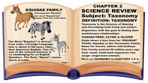 See the Chapter 2 Taxonomy Science Lesson