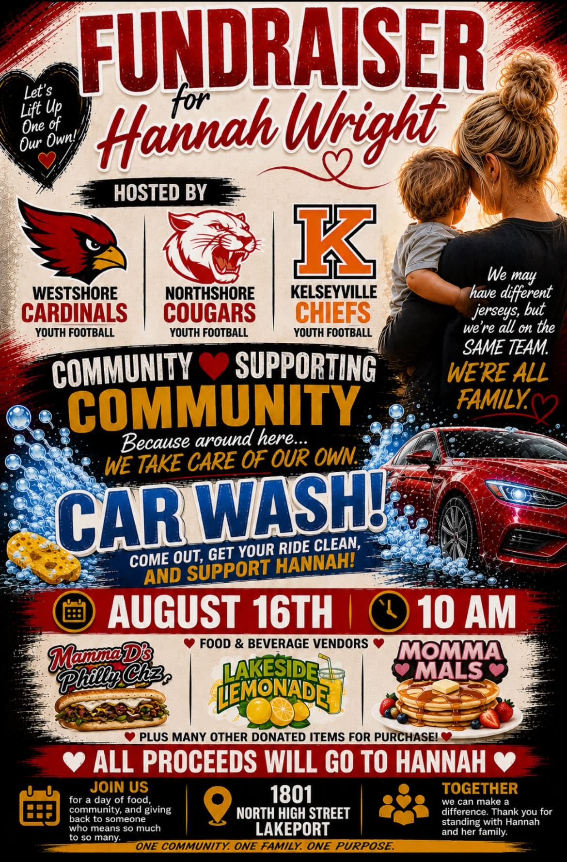 LAKE COUNTY COMMUNITY TO RALLY AROUND SURVIVOR HANNAH WRIGHT AND HER 8-YEAR-OLD SON AT AUGUST 16 FUNDRAISER