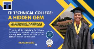Georgetown University Ranks ITI Technical College #1 in Louisiana for Return on Investment ITI ROI