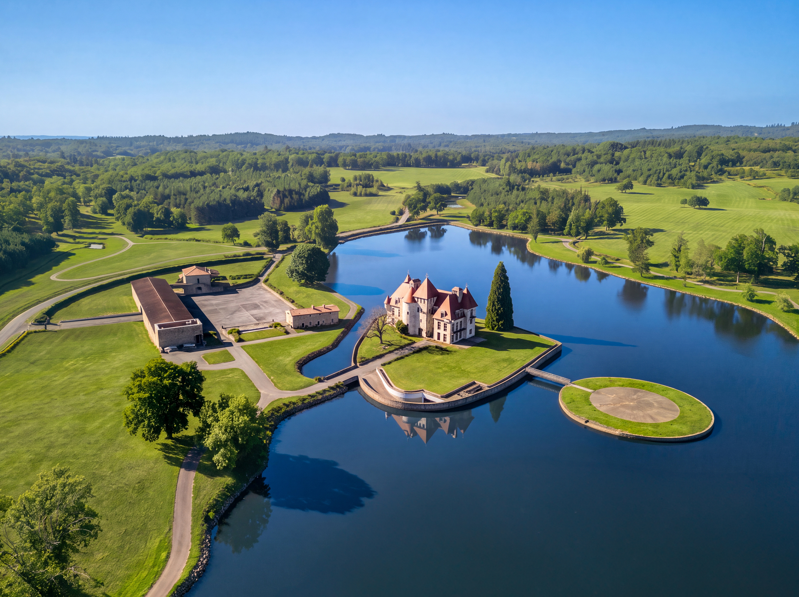 15th-Century Royal French Château with 710± Acres Surrounded by Six Private Lakes to Sell via Concierge Auctions