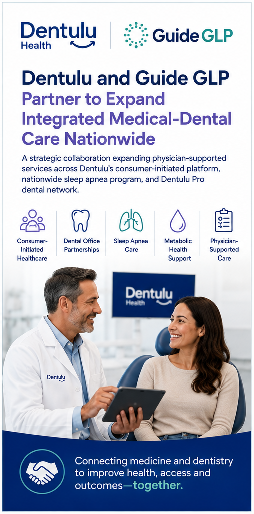 Dentulu and Guide GLP Announce Strategic Partnership to Expand Integrated Medical-Dental Care Nationwide