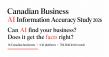 WebMax Canada Study Finds AI Usually Gets Canadian Business Facts Right