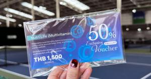 R3 Life Wellness Center Nutri Life multivitamin voucher presented at the Court Clash Lifestyle Tournament.