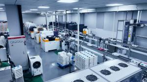 HONGCHEN Optical digital RX laboratory with integrated generating, polishing, and automated production equipment.