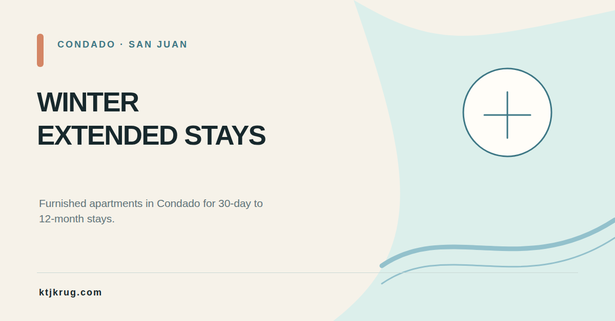 Condado Furnished-Apartment Building Opens Winter Availability for 30-Day to 12-Month Stays