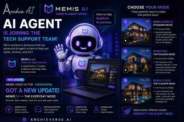 ArchieVerse Adds Joint Human-and-AI Support Calls and Three-Tier Video Rendering in Latest Platform Update