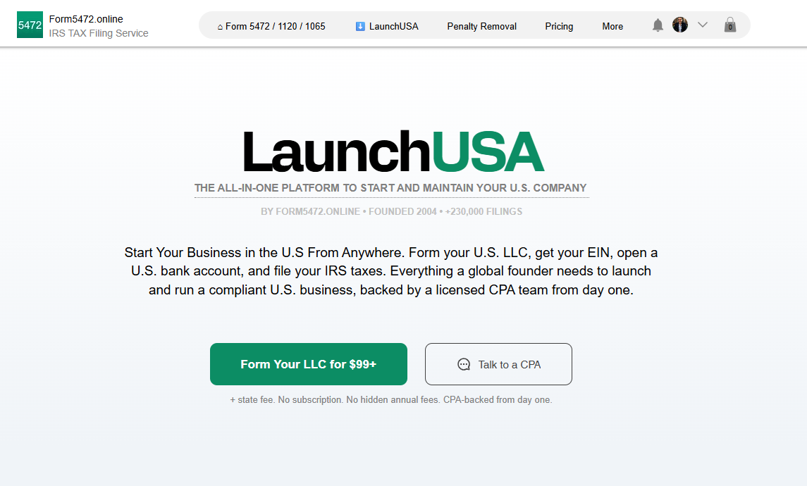 $200,000 Beats $13M: Form5472.online Dashboard Outscores Doola and Firstbase