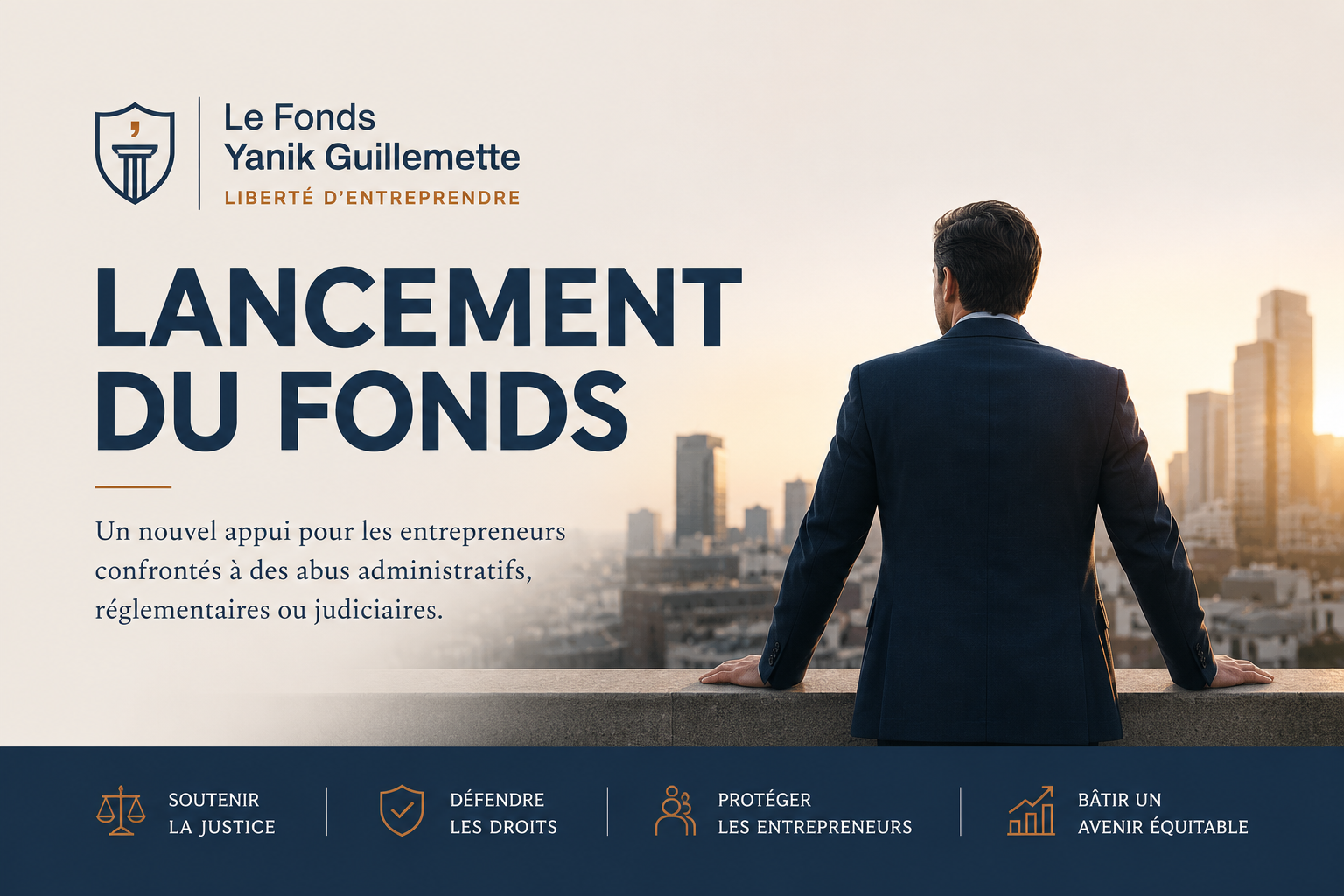 Lancement du Fonds Yanik Guillemette pour la liberté d’entreprendre