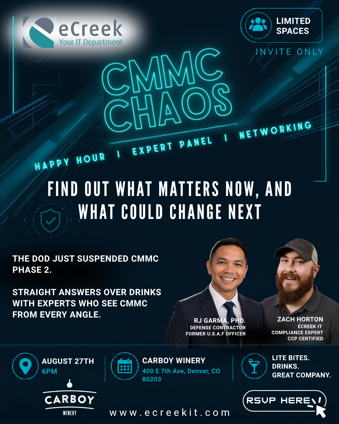 eCreek IT Solutions Hosts ‘CMMC Chaos’ Compliance Conversation in Denver