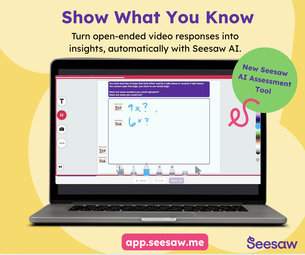 Seesaw Launches AI-Powered Assessment Experience to Help Schools Turn Student Thinking Into Actionable Insight