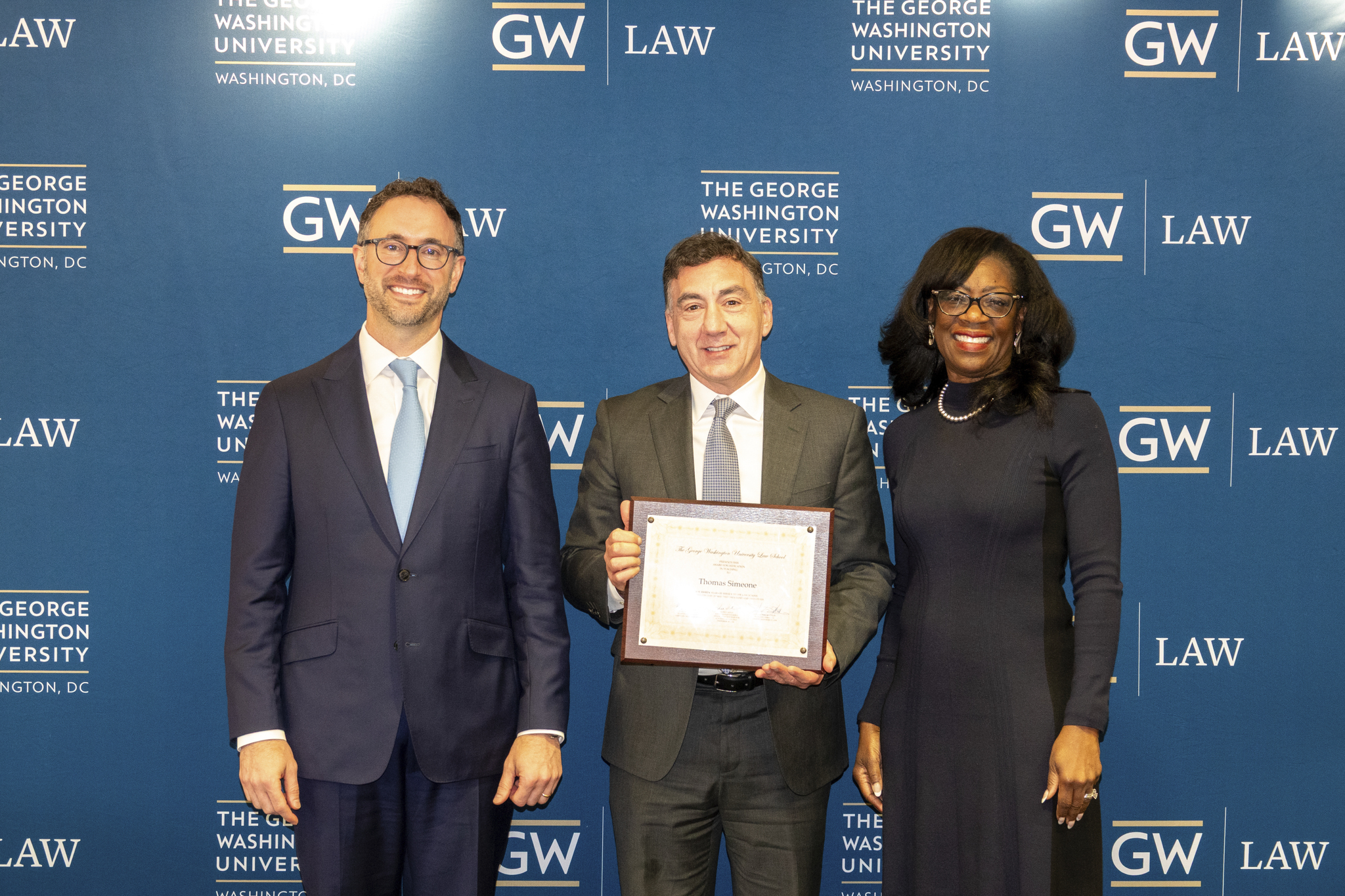 Thomas Simeone Recognized for 30 Years of Teaching at The George Washington University Law School