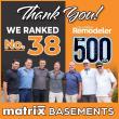 MATRIX BASEMENT FINISHING RANKED NO. 38 ON QUALIFIED REMODELER TOP 500 FOR 2026
