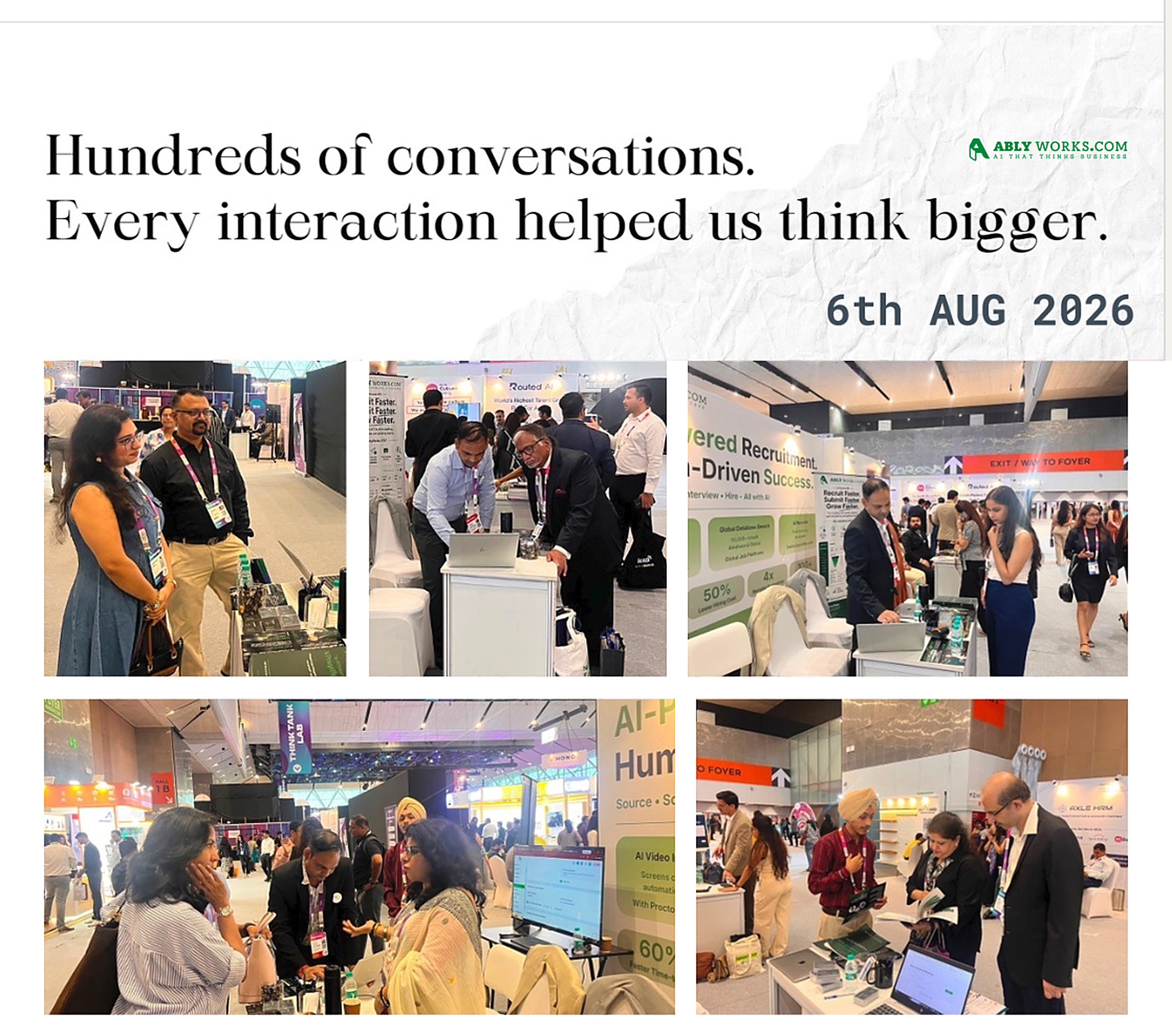 AblyWorks’ AI Recruiter and ATS Draw Strong Enterprise Interest at TechHR India 2026
