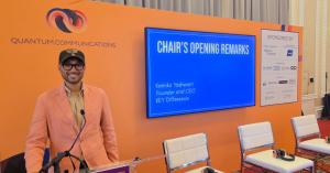 Mr. Karnika E Yashwant chairing the Quantum Comms track at Quantum.Tech World