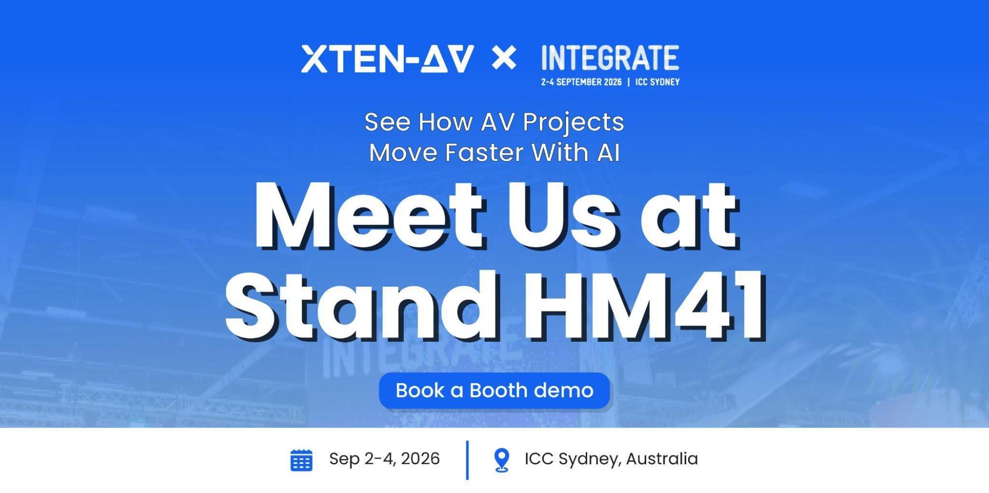 XTEN-AV to Demonstrate Its Connected AV Ecosystem at Integrate Expo 2026