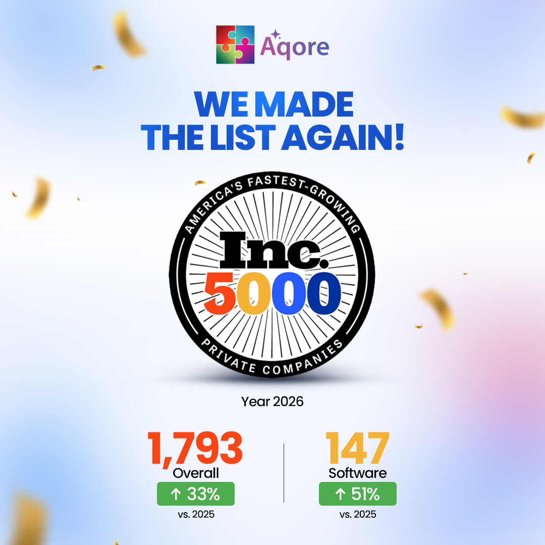 Aqore Staffing Software Named to Inc. 5000 for Second Consecutive Year, Marking Continued Growth in Staffing Technology
