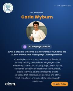Meet our presenter: Carla Wyburn