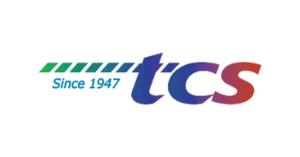 TCS logo for a press release about evolving business voice communication options.