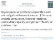 Peer-Reviewed Salmonid Study Evaluates AlgaeAsta® as a Natural Alternative to Synthetic Astaxanthin