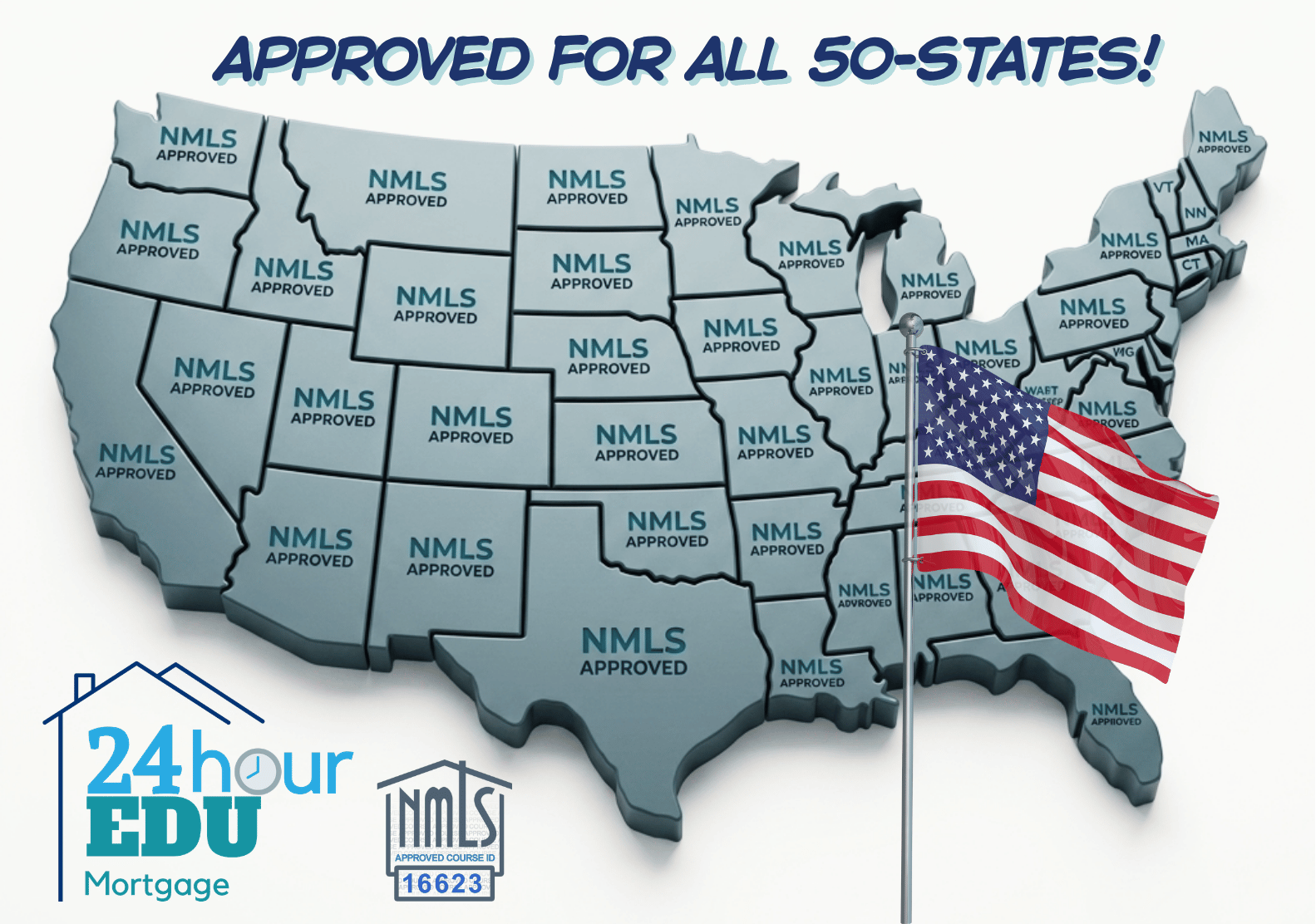 24hourEDU Achieves Full 50-State NMLS Pre-Licensure Approval with Launch of New Utah DRE MLO Course for Mortgage Brokers
