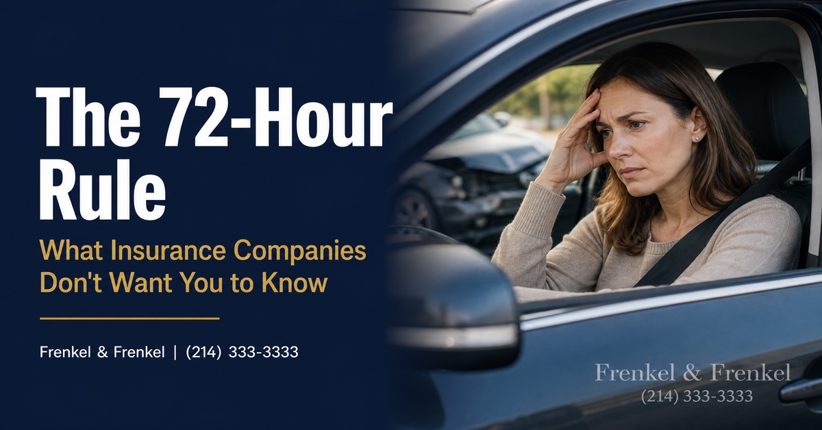 The ’72-Hour Rule’ Insurance Companies Use After Accidents