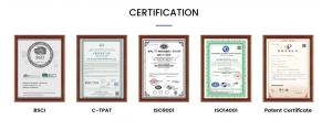 Million Tarpaulin - Certification