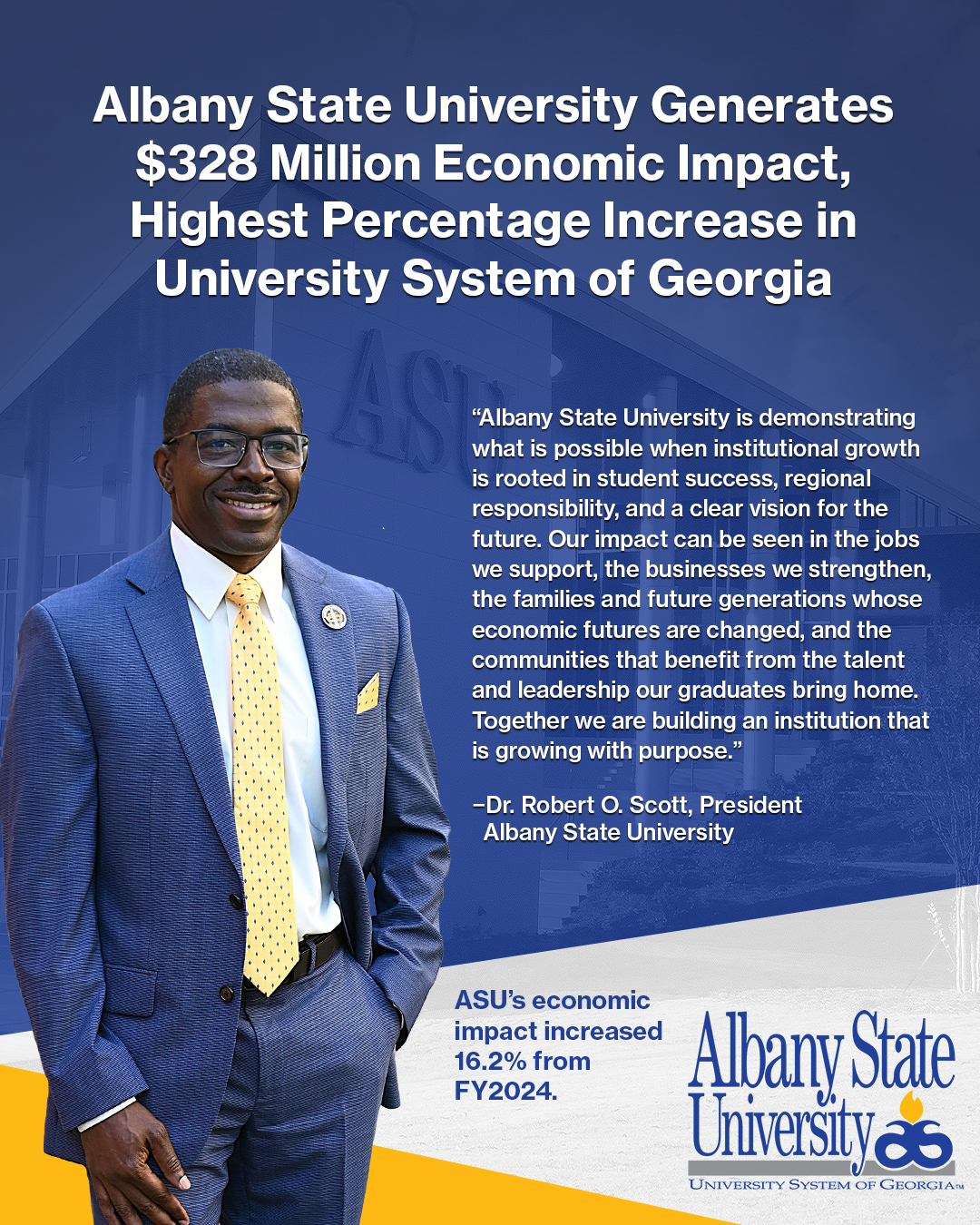 Albany State University Generates $328M Economic Impact, Highest Percentage Increase in University System of Georgia