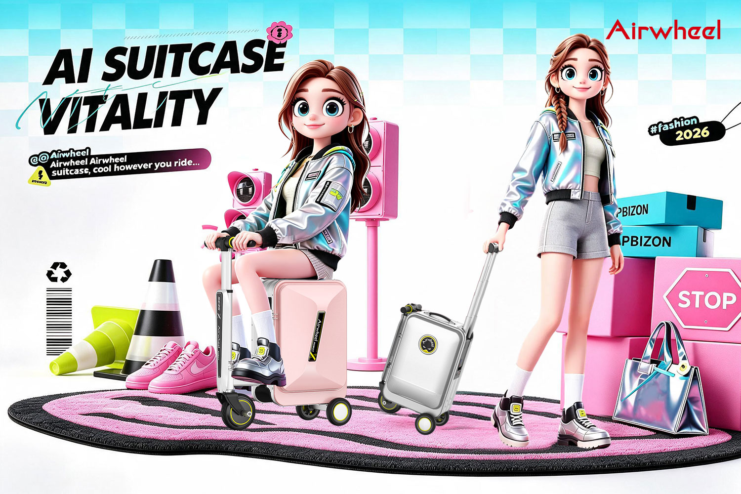 Airwheel Ai Suitcase Launched– World’s First Full-Smart Luxury 20inch Electric Rideable Cabin Suitcase