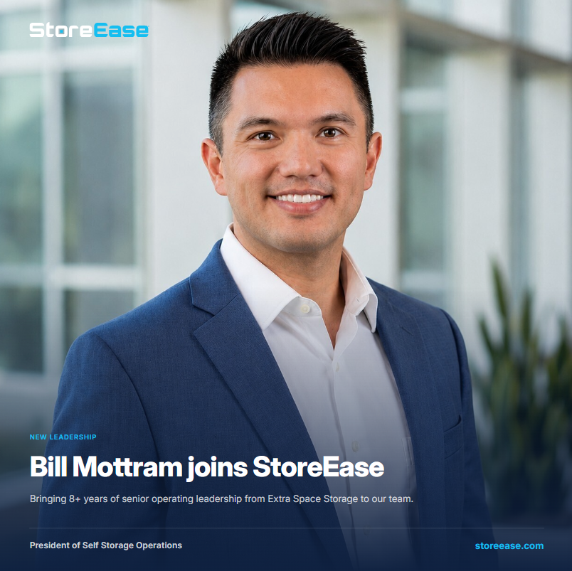 StoreEase Names Bill Mottram President of Self Storage Operations