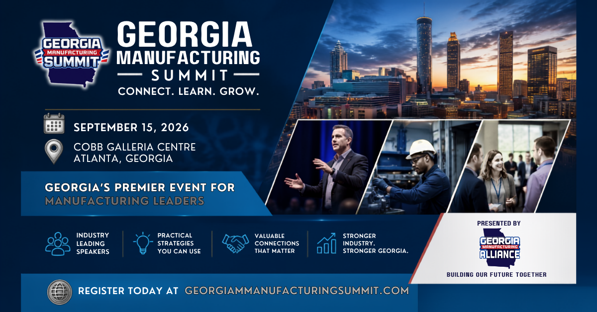 Georgia Manufacturing Summit Returns After Six-Year Hiatus as Industry Confronts Workforce, Automation Challenges