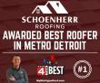 Schoenherr Roofing Voted Best Roofing in Metro Detroit in ClickOnDetroit's 2026 Vote 4 The Best Awards