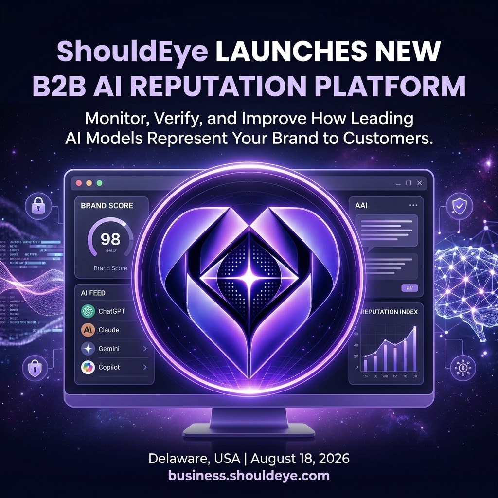 ShouldEye launches a B2B platform to help businesses monitor, verify and improve their AI brand representation.
