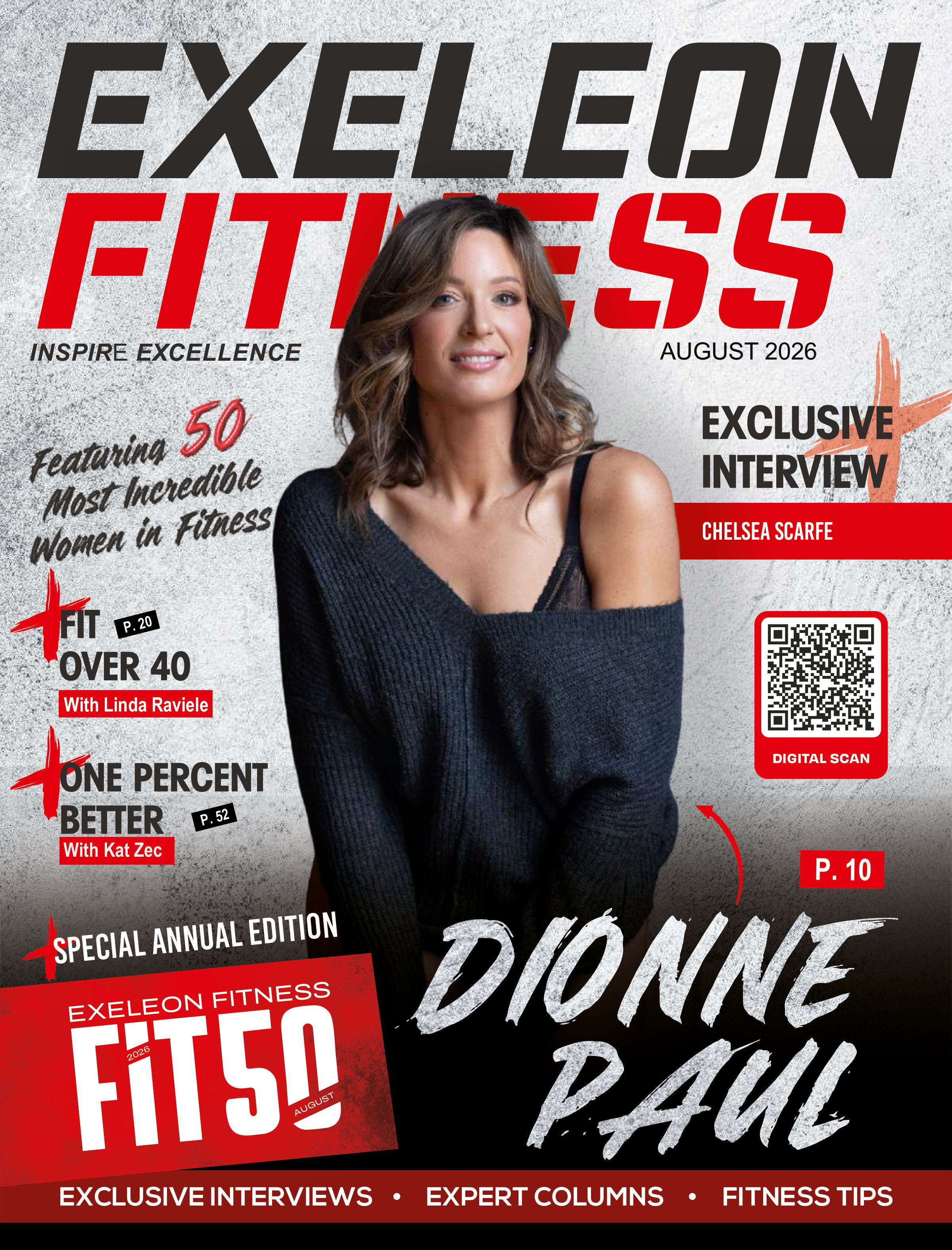 Exeleon Fitness Launches FIT50 Edition Celebrating 50 Inspiring Women in Fitness, Dionne Paul Features On The Cover