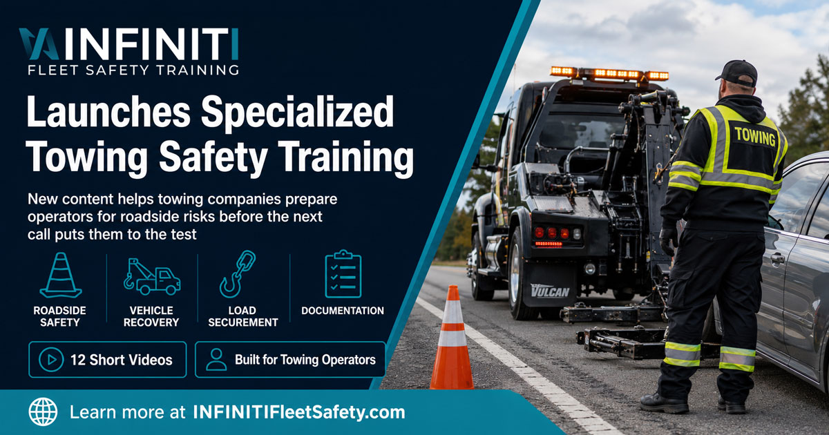 INFINITI Fleet Safety Training Launches Specialized Tow Truck Safety Training Series