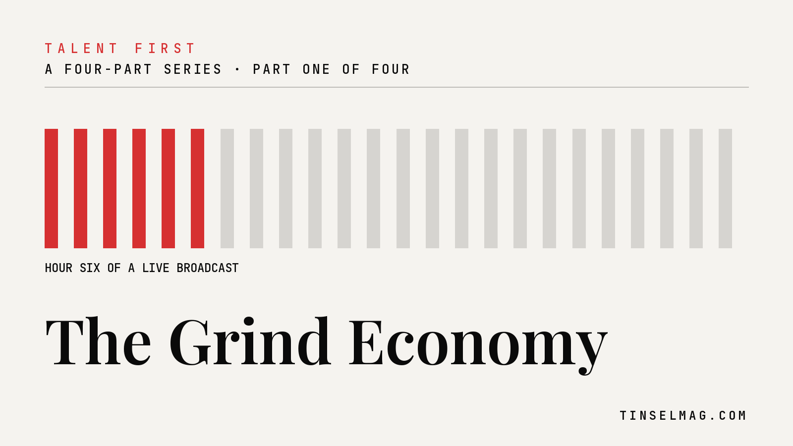 Tinsel Magazine Launches “Talent First” Series Examining the Economics of Live Performance