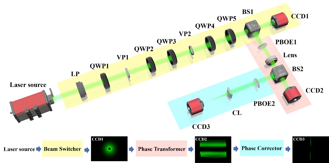 Simultaneous Dynamic Detection of Phase and Polarization Topological Charges via Optical Conformal Transformation