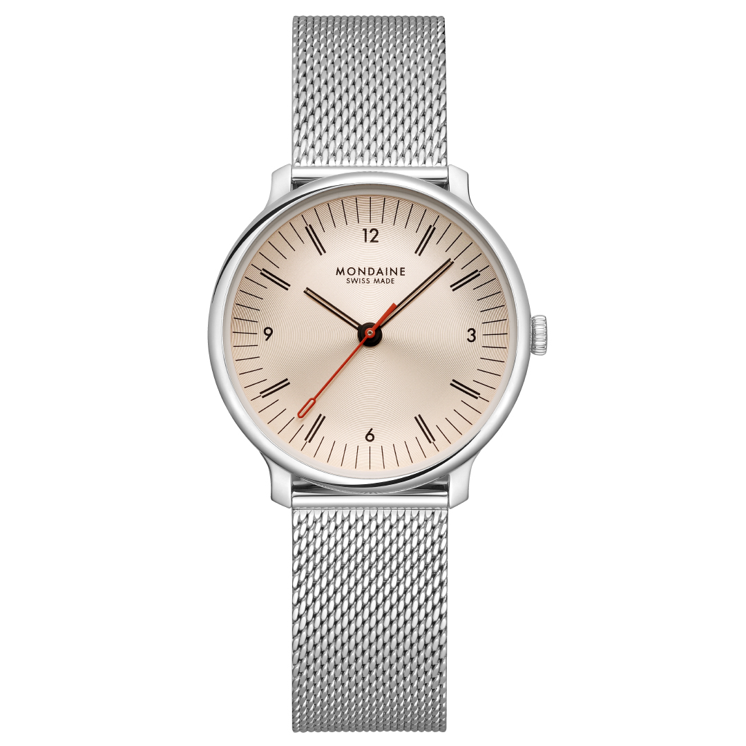 A New Play of Light: MONDAINE Doppio Rose Gold Watch