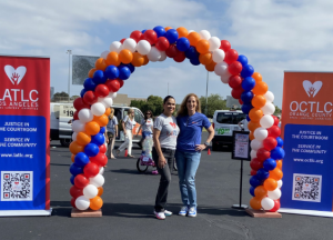 Griselda Rodriguez, 2026 LATLC President and Michelle West, 2026 OCTLC President with Los Angeles Trial Lawyers' Charities and Orange County Trial Lawyers' Charities hosting their 10th Annual Great Tryke Giveaway at Bancroft Middle School in Long Beach
